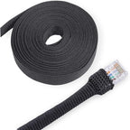 Heat Shrink Braided Sleeving, 2:1 Ratio Shrinkable Fabric Tubing Sleeve Abrasion Protection Cable Wire Sheath (3/8"-25ft)