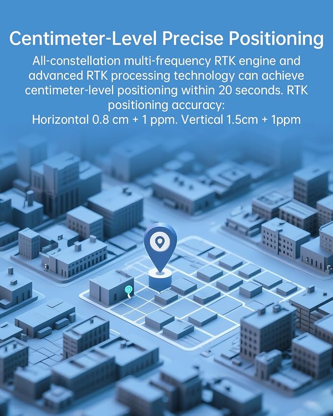 MJ RTK Module, Centimeter-Level high-Precision Tracker, All-Constellation(GPS/BDS/GLONASS/Galileo/QZSS) GNSS Receiver, Real-time Positioning of Vehicles and GPS surveys (MJRTK-UM960)