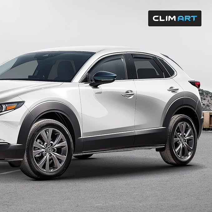 in-Channel Incredibly Durable Rain Guards for Mazda CX-30 2020-2026, Original Window Deflectors, Vent Window Visors, Vent Deflector, 4 pcs. - 620474