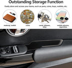 for 2024 Mini Cooper F56 Organizer Front Door Side Storage Box Door Side Organizer Grab Tray 2015-2024 Mini Cooper Countryman Armrest Phone Container Accessories 2PCS