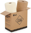 Microfiber Cleaning Cloth Rolls-150 Sheets,12"x12"(TAN,Beige) | Super Absorbent, Lint-free, Tear-away Microfiber Towel Roll, for All-Purpose Cleaning