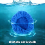 Car Care Microfiber Cloths for Windshield Cleaner,7 PCS Microfiber Cloths for Inside Windshield Cleaning Tool Pads,Clean Replacement Accessories (Blue)