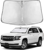Windshield Sunshade Compatible for Chevrolet Tahoe/GMC Yukon 2015-2018 2019 2020, Sun Visor for Front Windshield & Window Sun Shade Cover, UV Heat Blocker & Protector, Car Accessories