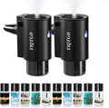 Car Air Freshener Diffuser, Smart Car Air Freshener with 3 Spray Modes, Auto On/Off, Rechargeable Aromatizante para Carro with 10pcs Essential Oil, 5 Scents, Long-Lasting, 2Pack