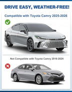 in-Channel Window Rain Guards Fit for Toyota Camry 2025 2026,Rain Guards Visors Vent Visors Window Deflector, Vent Shades Car Accessories -4 pcs