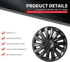 Wheel Cover for Tesla Model 3 Highland (2023-2025) Hubcaps 18 inch Hubcaps 4PCS Wheel Rim Cover Full Rims Cover ABS Hubcap for Tesla Model 3 Accessories