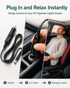 12V Car Adapter Compatible for All Back Massage Cushion Cigarette Lighter Car Charger Adapter…