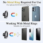 for Tesla Phone Mount,for Model 3/Y/Cybertruck Phone Mount Accessories【Metal Pull Rod】 for Tesla Magnetic Phone Holder Fits iPhone 16 Pro Max Plus 15 14 13 12