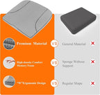 Premium Car Seat Cushion, Memory Foam Driver Seat Cushion to Improve Driving View- Coccyx & Lower Back Pain Relief - Seat Cushion for Car, Truck, Office Chair (4D Mesh Gray)