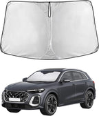 Windshield Sunshade Compatible for Audi Q5 2018-2024 2025 2026, Sun Visor for Front Windshield & Window Sun Shade Cover, UV Heat Blocker & Protector, Car Accessories