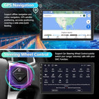 4Core [2+32GB] Car Radio for Toyota Tundra 2007-2013/Sequoia 2008-2018 | 10.1 Inch Touchscreen Android 13 Car Stereo Wireless CarPlay/Android Auto, GPS/WiFi/BT/FM/RDS, Support SWC