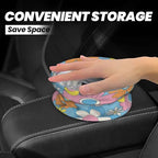 Retro Flowers Car Trash Can Small Portable Car Garbage Bag for Back Front Seat RV's Camping Accessories