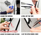 16ft 5M U Shape Car Door Moulding Rubber Scratch Protector Strip Edge Guard Trim Seal Gray | 16ft 5M U Shape Auto Rubber Protect Stripping Anti-Scratch Anti-Collision Guards Gray