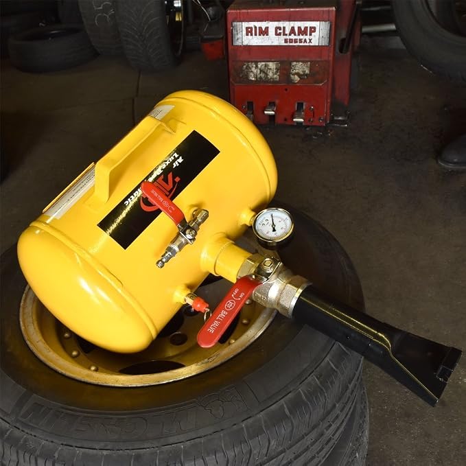 30007L Air Tire Bead Sealer, 5 Gallon Tire Bead Seater for Tires, 145 Max PSI Tire Bead Blaster, 87-116 PSI Operating Pressure Air Cannon