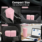 Car Trash Can with Lid - Mini Car Garbage Can Bin for Cup Holder - Pink Small Leakproof Vehicle Trash Bin for Back Seat, Cute Automotive Accessories Organizers and Storage for Door SUV Truck