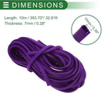 Universal Car Door Edge Protective Sealing Strip U-Type Door Scratch Protection Guard, 32.81ft 10m, Anti-scratch Collision, PVC Iron, Purple