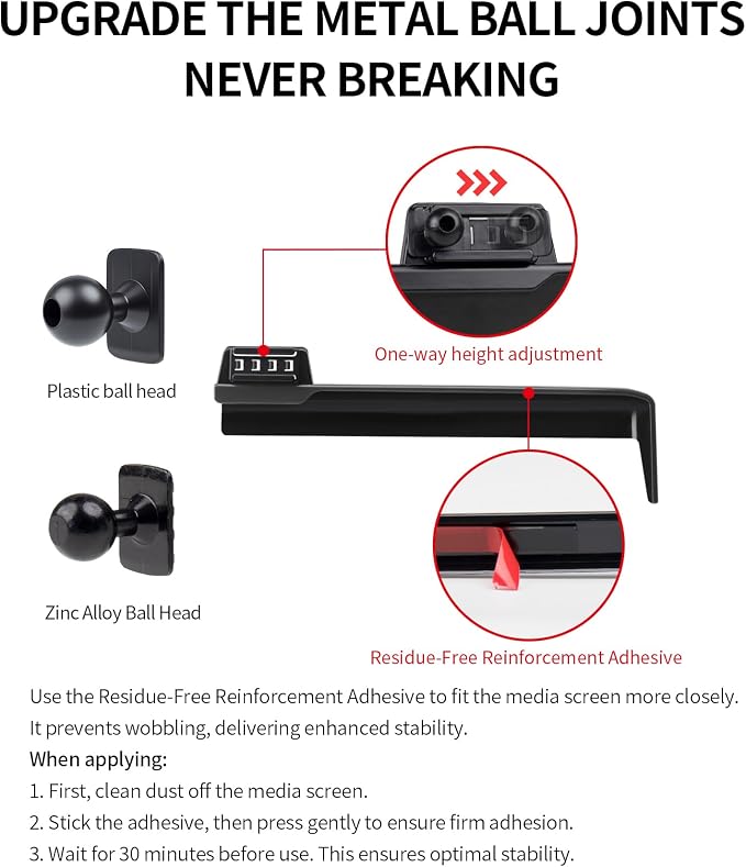 Car Phone Holder for Kia EV9 2024 Accessories, 12.3-inch Screen | Magsafe Magnetic Cell Phone Mount Clip Compatible with iPhone, 3D fit Stable Dashboard GPS Navigation Bracket Cradle Stand