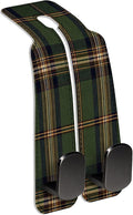 Car Seat Back Storage Hook, Funny Car Purse Hook, Cute Vehicle Storage Organizer for Purses Handbags Brown Green Plaid
