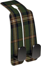Car Seat Back Storage Hook, Funny Car Purse Hook, Cute Vehicle Storage Organizer for Purses Handbags Brown Green Plaid