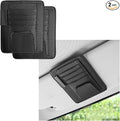 2 PCS Car Sun Visor Organizer, Auto Visor Organizer and Storage, Registration and Document Holder, Vehicle Accessories for Sunglasses Document Card Pen Driver License (Carbon Fiber Black)