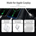 3 Pack iPhone 16 Car play Cable USB A to USB Type C Charging Charger for iPhone 17 Air/16e 16 Plus 15 Pro Max Plus Data Cord, iPad Pro 12.9 10 Gen,Samsung Galaxy Tab A7 A8 A9 S10+ S9 S8 S7 Note 10 S10