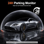Dash Cam 360° View 4 Channel Car Camera, Front Rear Left Right 4 Way Recording, GPS WiFi APP Control, G-Sensor 24H Parking Mode, IR Night Vision WDR Wide Angle, Free 128G TF Card Included