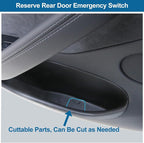2025 2026 Tesla Model Y Juniper Door Pocket Liner & Storage Organizer Set | 4PCS Full-Cover TPE Door Slot Trays Waterproof Interior Accessories Fit for Model Y 2025 2026 Not Fit Standard & YL