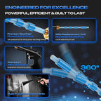 Car Cleaning Gun Detailing Interior Dryer Air Blow Gun, High Pressure Blower Gun, Car Detailing Kit Interior Cleaner, Car Detailing Tools for Car Quickly Blasts Dirt and Dust Works with Air