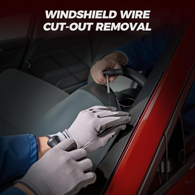 7PCS Windshield Removal Tool Kit | For Classic Vintage Car Windscreen,7-Piece Complete Tool Set,Safe & Quick Disassemble,Portable EVA Storage