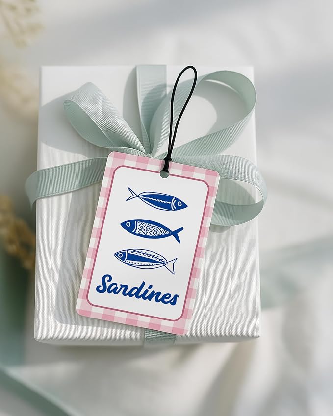 Coastal Beach Car Air Freshener 4 Pcs Coconut Scented, Summer Lemon Lobster Sardine Martini Car Accessories Mirror Decor for Women, Beachy Hanging Air Freshener for Cars Closet Drawer Books