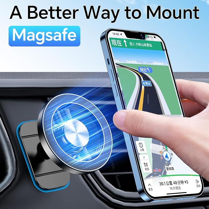 for Magsafe Car Mount【Strong Magnets】Magnetic Phone Holder for Car Phone Holder Mount Dash Mounted Holders Phone Holders for Your Car Accessories for Women Men for iPhone 17 Pro Max 16 15 14