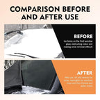 Windshield Cover for Ice and Snow, 75" x 47.25" Heavy Duty 600D Oxford Fabric Protector, Windproof Anti-theft Car Windshield Cover, Universal for Cars SUVs Trucks (Black)