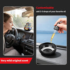 Kwak’s Solar-Powered Rotating Car Aromatherapy Auto-Spinning Ornament with Refillable Scent Pad, Subtle Ocean Fragrance, Ideal Gift for Men Women Dad Husband for Dashboard (red)
