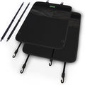 AUTO PRODUCTS - 2 Pack Car Seat Back Protectors, Reversible Kick Mats - Black