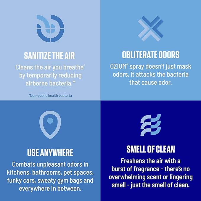 8 Oz. Air Sanitizer & Odor Eliminator for Homes, Cars, Offices and More, Original Scent, Pack of 1