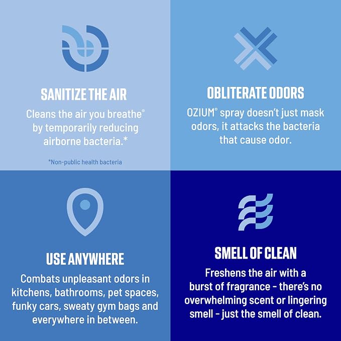 3.5 Oz. Air Sanitizer & Odor Eliminator for Homes, Cars, Offices and More, Original Scent, 4 Pack