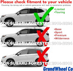 GrandWheel Window Deflectors Smoke Tinted Tape-On Side Window Vent Visor Deflectors Rain Guards Compatible with Subaru Forester 2019-2024 Limited, Touring - 6pcs. GW0328
