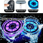 2PCS LED Car Cup Holder Lights, Light up Car Coasters for Cup Holders 7 Color-Changing Light Up Cup Holder Insert Coasters, Waterproof Car Accessories for Teens, Car Gifts for Men & Women