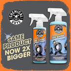 Tire Kicker Sprayable Extra Glossy Tire Shine (Works on Rubber, Vinyl & Plastic) Safe for Cars, Trucks, Motorcycles, RVs & More, Extra Large Size 32 fl oz