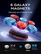 2 Pack Magnetic Phone Holder for Your Car Mount 6 Military Magnets Car Phone Holder Mount Vent Cell Phone Holdeer Mount Vent Cell Phone Holder (Red)