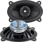ORION Cobalt Series CB462 4x6” 2-Way Coaxial Car Speakers, 160W, 4 Ohms, Full Range, Enhanced Bass, Polypropylene Cone & Butyl Rubber Surround, Easy Install (Pair)
