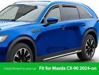 Goodyear Shatterproof in-Channel Window Deflectors for Mazda CX-90 2024-2026, Rain Guards, Window Visors for Cars, Vent Deflector, Car Accessories, 4 pcs - GY008042