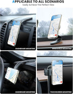 for MagSafe Car Mount Detachable, Bendable Aluminum Arm Magnetic Phone Holder for Car【20 Strong Magnets】 Cell Phone Mount for Car Dash Fit iPhone 17 16 15 14 Pro Max Mini Mag Safe Accessories