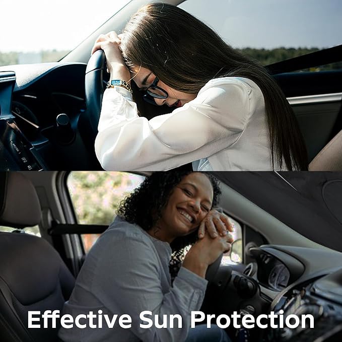 for GLC Windshield Sunshade Foldable Sun Shade Custom-fit for Mercedes Benz 2016-2022 GLC SUV GLC300 Windshield Cover Car Front Window Sun Visor Shield Keeps Your Vehicle Cool Accessories