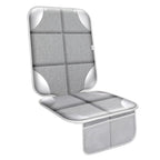 Car Seat Protector for Child Car Seat, Durable 600D Fabric Waterproof Car Seat Cover with Thick Pad Non-Slip Backing，No Imprints (Silver Gray-1 pc)