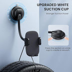 Cell Phone Holder Long Arm Dashboard Windshield Car Phone Holder Anti-Shake Stabilizer Phone Car Holder Compatible with Phone Smartphone Grey