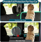 SUV Cargo Liner for Dogs with Side Flaps, Large (54" x 93") Water Resistant Trunk Cover, Non-Slip Pet Area Protector with Bumper Flap, Universal Fit for SUVs Sedans Vans, Black