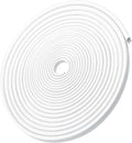 49Ft(15M) Long Car Door Edge Guards, U Shape Edge Trim Rubber Seal Protector Car Door Protection Anti-Collision Rubber Clips Easy to Cut No Need Adhesive Fit for Most Vehicles| White
