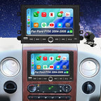 5GWiFi Upgrade Radio for Ford F150 2004-2008, F250/F350 2006-2016, E150/E250/E350 2009-2014, Expedition 2007-2014, Explorer Edge Mustang Fusion 7in Touchscreen Stereo Apple Carplay Android Auto GPS FM