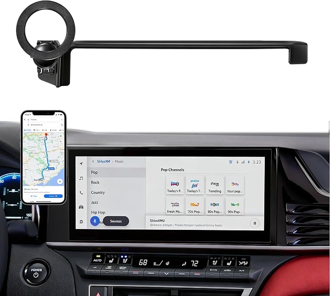 Magnetic Car Phone Holder for Toyota Camry XLE/XSE 2025-2026 Accessories | 12.3-Inch Screen, 2026 Toyota Camry Cell Phone Mount for Magsafe iPhone, 360° Hands-Free No Air Vent Blockage Stable Stand